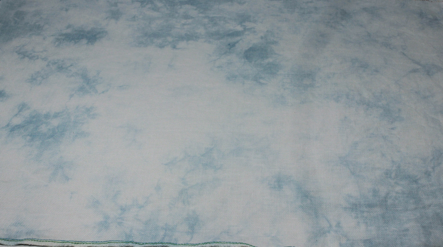 Sky Blue Hand Dyed Fabric by Red Thicket 28 count Linen