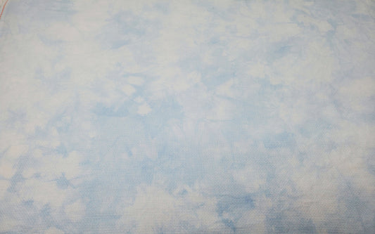 Sky Blue Hand Dyed Fabric by Red Thicket 14 count