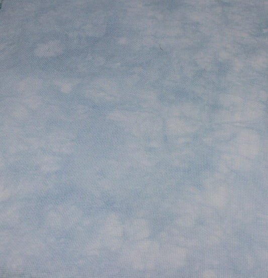 Sky Blue Hand Dyed Fabric by Red Thicket 18 count